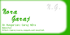 nora garaj business card