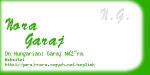 nora garaj business card